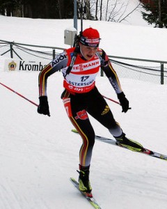 Magdalena Neuner bei Biathlon